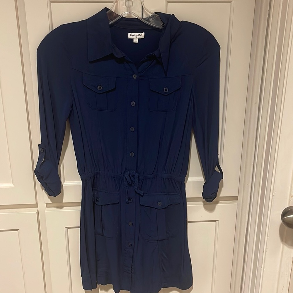 Splendid size 10 navy shirt dress.